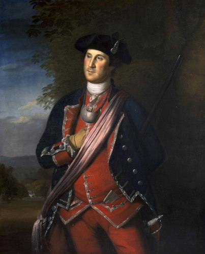 Portrait of a young George Washington
