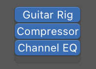 Picture of compression added to the FX stack for a track