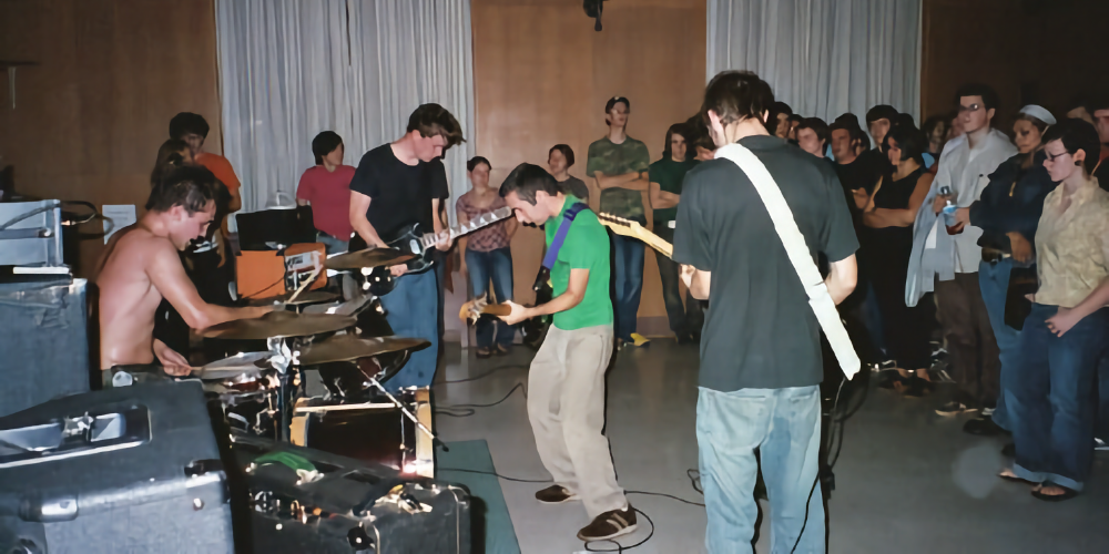 Live performance at UConn, 2003